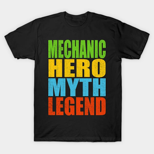 Mechanic Hero Myth Legend T-Shirt by Moonsmile Products